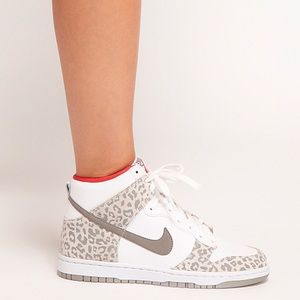 Nike Dunk Grey Leopard High Top Sneakers 9